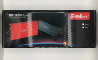 Feelart RE-1500.1 amplifier packaging on a white background