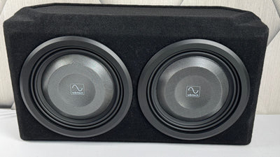 Loaded Dual Wavtech thinPRO12 Subwoofers - Proline-X Micro Series Sealed Enclosure