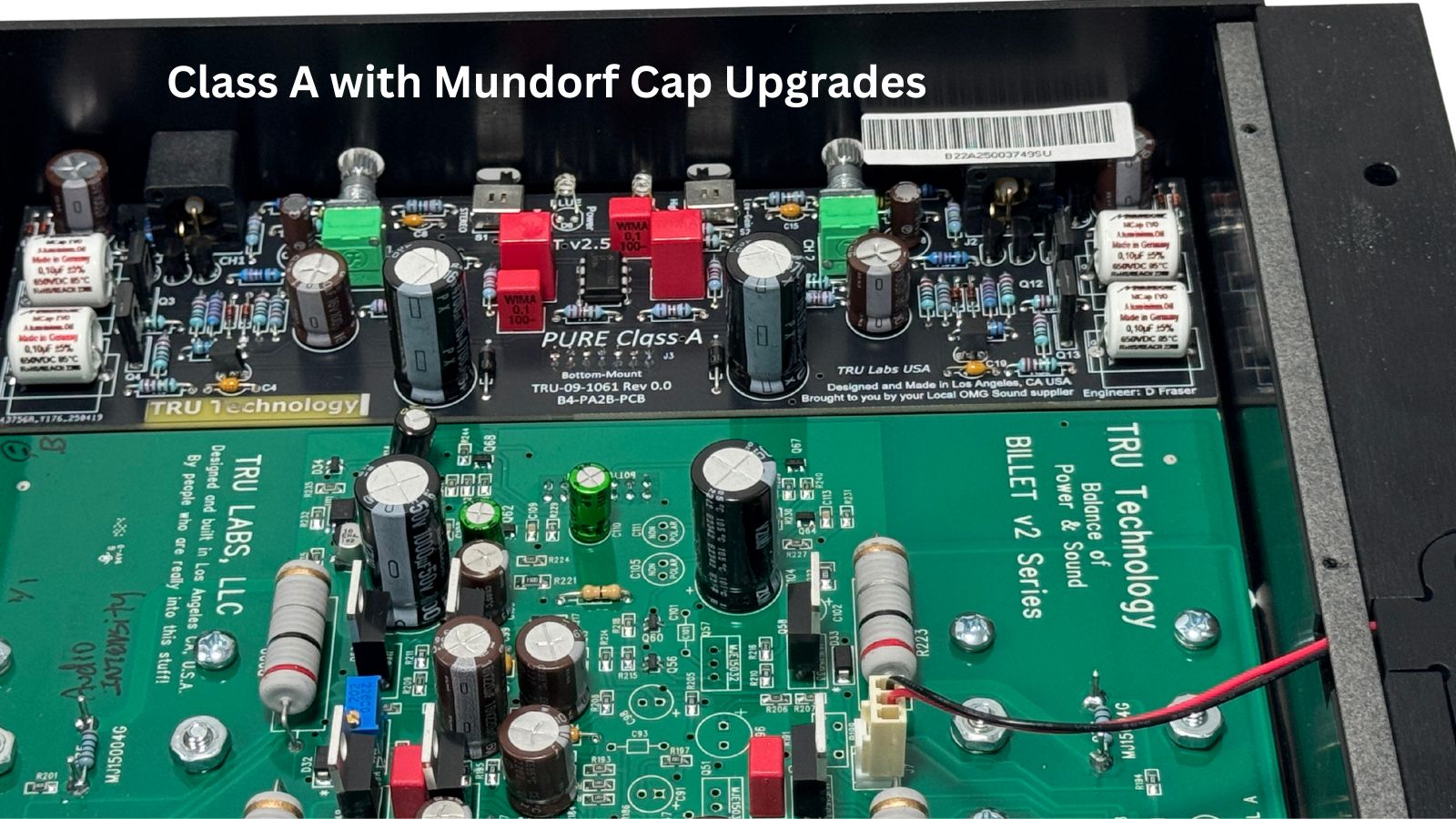 TRU Technology Billet B22 - A v2.5 - 2 - Channel Class A Amplifier - Tru Technology Amplifier for car audio systems