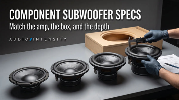 Component Subwoofer Specs: How to Match Amp, Box, and Depth