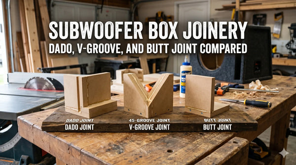 Subwoofer Box Joinery: Dado, V-Groove, and Butt Joint Compared