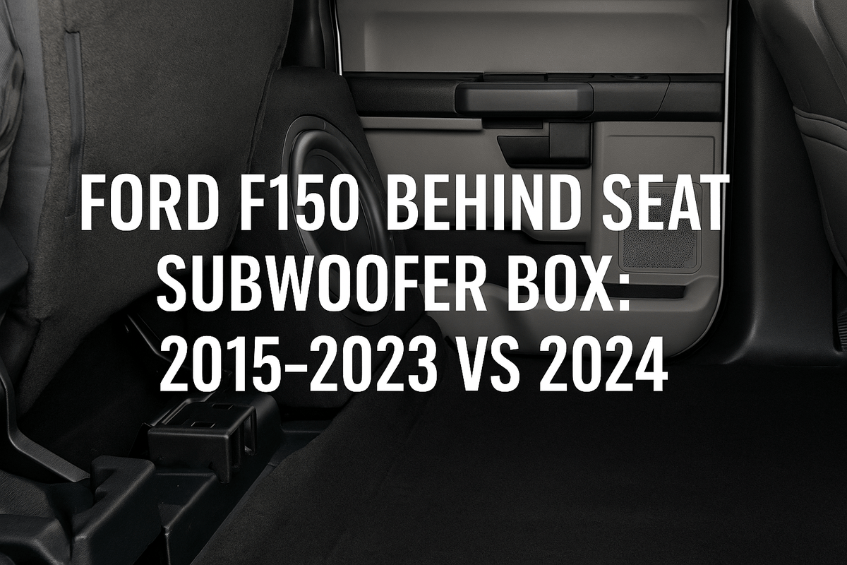 Ford F150 Behind Seat Subwoofer Box: 2015–2023 vs 2024-Current Fitment, Design, and Performance Differences