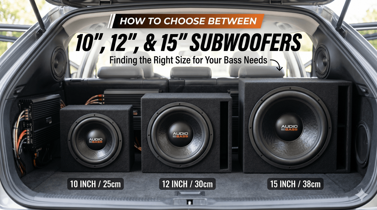 How to Choose Between 10", 12", and 15" Subwoofers