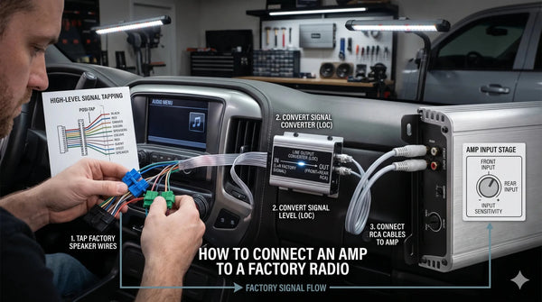 How to Connect an Amp to a Factory Radio - Audio Intensity