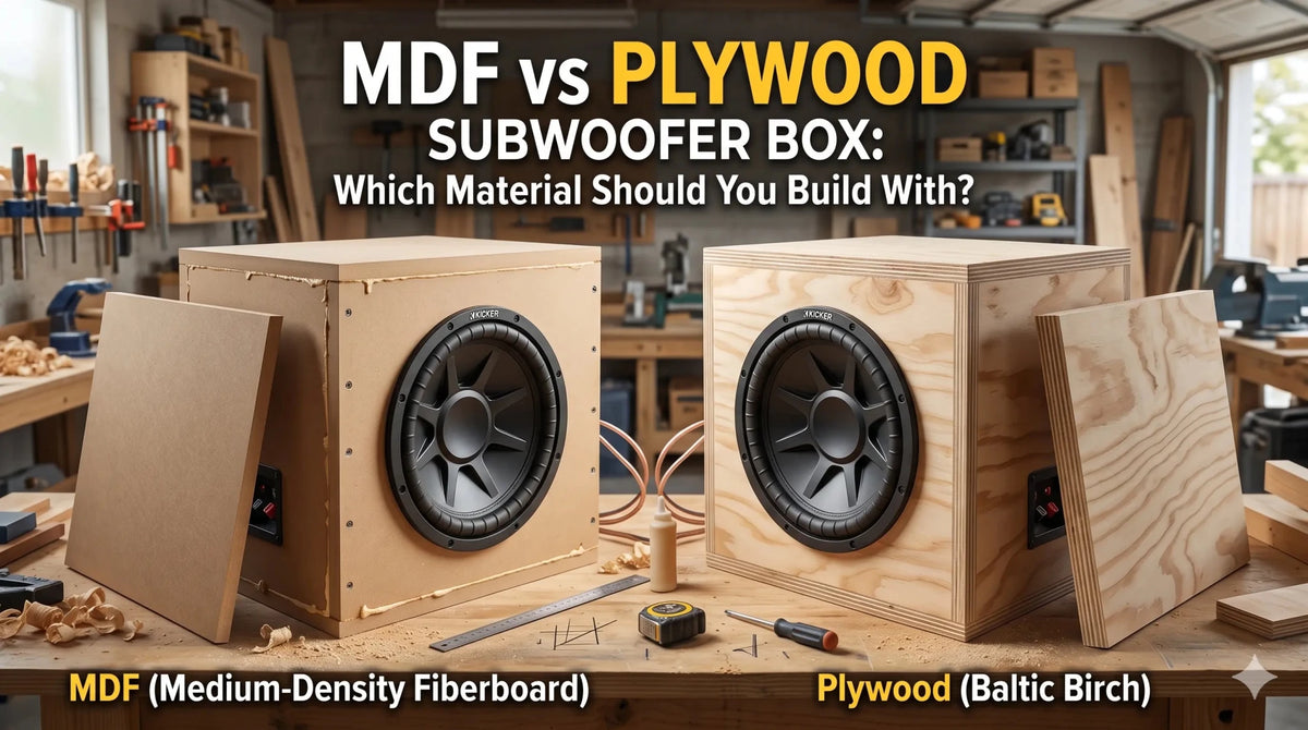 MDF vs Plywood Subwoofer Box: Which Material Should You Build With?