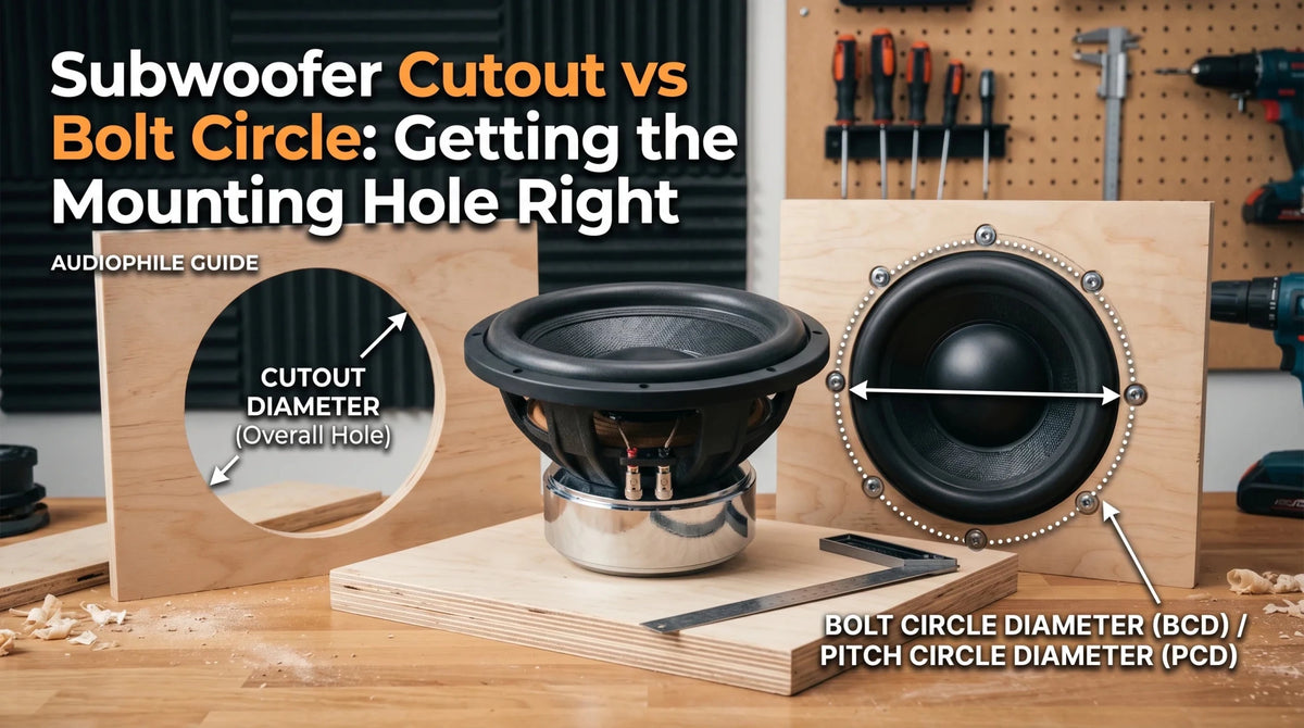 Subwoofer Cutout vs Bolt Circle: Getting the Mounting Hole Right