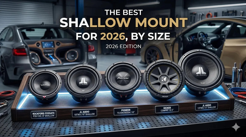 The Best Shallow Mount Subwoofers for 2026, by Size - Audio Intensity