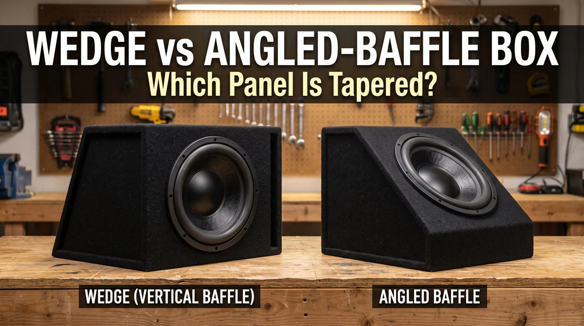 Wedge vs Angled-Baffle Subwoofer Box: Which Panel Is Tapered?
