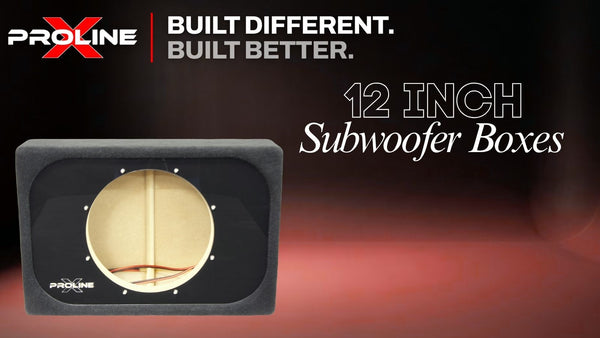 Sealed 12 inch Proline X subwoofer enclosure