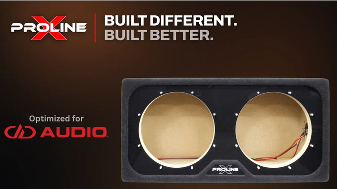 Proline X subwoofer enclosures built for Digital Designs subwoofers.