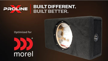 Proline X subwoofer enclosures built for Morel subwoofers.