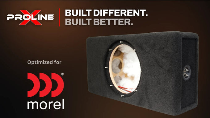 Proline X subwoofer enclosures built for Morel subwoofers.