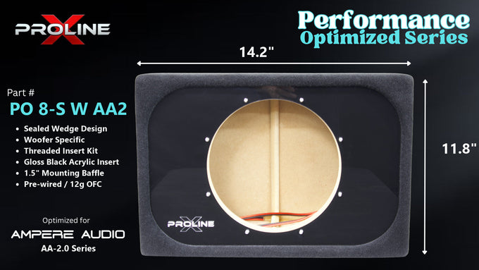 Proline X subwoofer box for Ampere Audio subwoofers