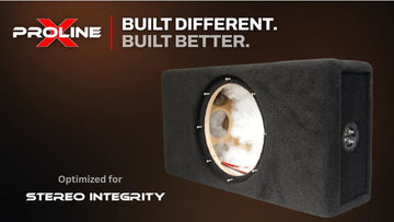 Proline X subwoofer enclosures built for Stereo Integrity subwoofers.