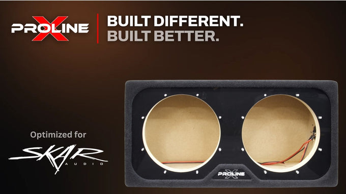Proline X Performance Optimized down fire sealed dual 10 inch subwoofer enclosure for the Kicker Solo-Baric L7T