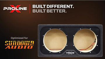 Proline X Micro Series dual 15 inch sealed subwoofer enclosure.