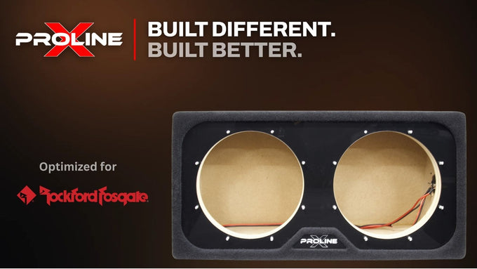 Proline X Performance Optimized down fire sealed dual 10 inch subwoofer enclosure for the Kicker Solo-Baric L7T
