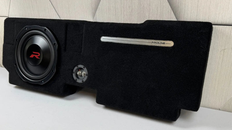 Ford F150 Behind Seat Subwoofer Enclosure with Alpine RSW10D4