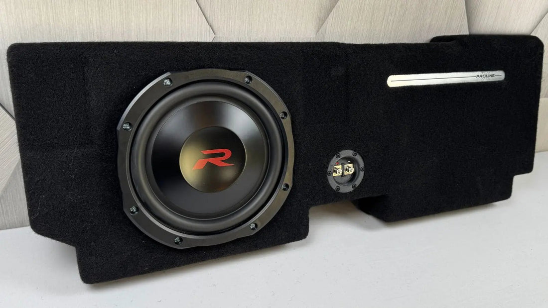 Ford F150 Behind Seat Subwoofer Enclosure with Alpine RSW10D4