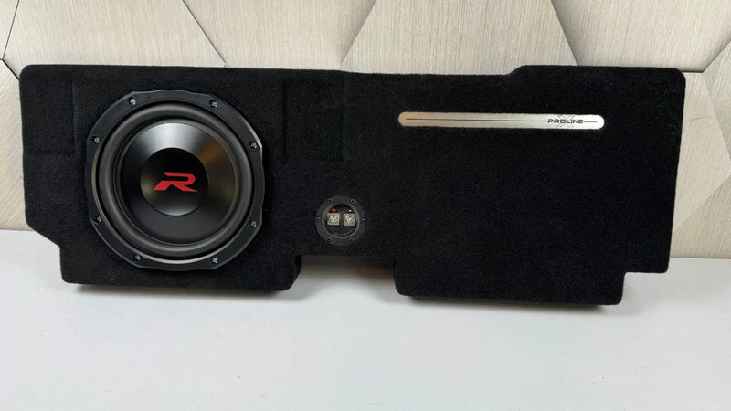 Ford F150 Behind Seat Subwoofer Enclosure with Alpine RSW10D4
