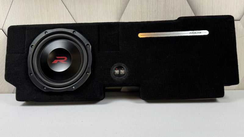 Ford F150 Behind Seat Subwoofer Enclosure with Alpine RSW10D4

