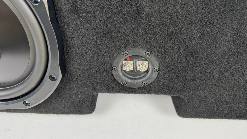 Ford F150 Behind Seat Subwoofer Enclosure with Alpine RSW10D4
