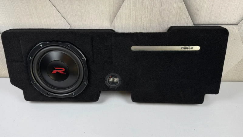 Ford F150 Behind Seat Subwoofer Enclosure with Alpine RSW10D4
Intensity