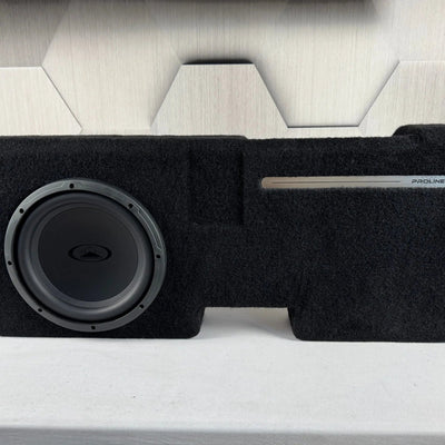 2015 - 2023 Ford F - 150 & 2017 - 2023 F - 250 Direct Fit Ford Series Loaded Subwoofer Enclosure – Audiomobile Evo 2410