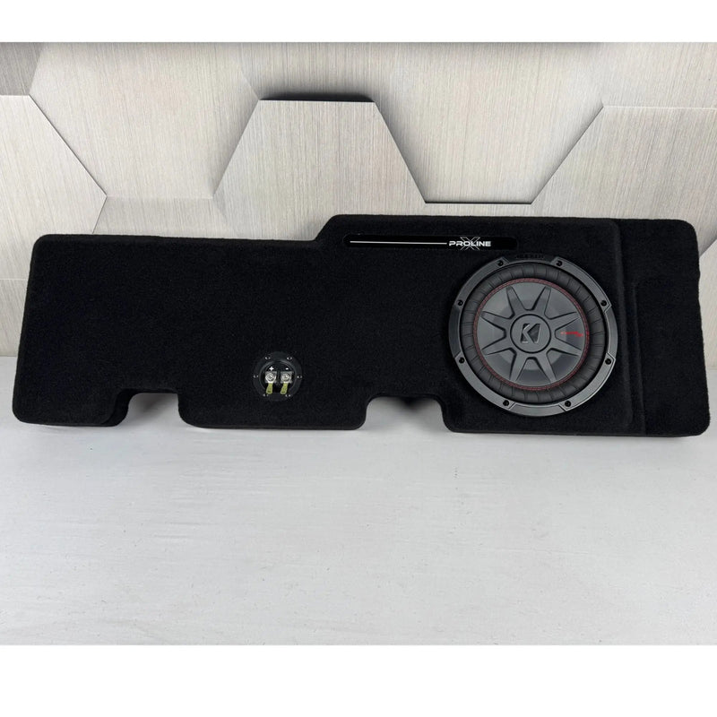 2024 - 2025 Ford F - 150 & F - 250 Direct Fit Ford Series Loaded Subwoofer Enclosure – Kicker CompRT 10|Proline X|Audio Intensity