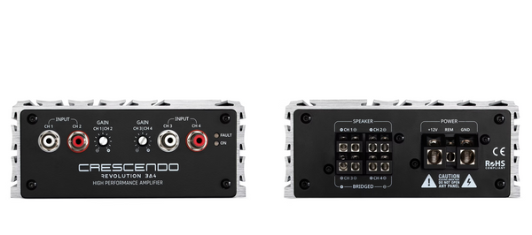Crescendo REVOLUTION 3A4 4 channel Amplifier - alternate view