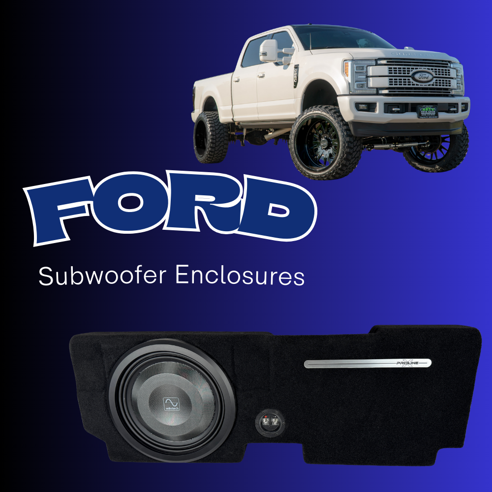 Ford F-150 Behind Seat Loaded Subwoofer Boxes (2024–2025)
