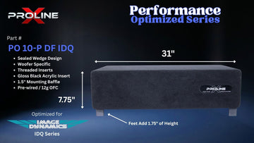 Performance Optimized Down Fire Ported 10" Enclosure | Image Dynamics IDQ10 V4