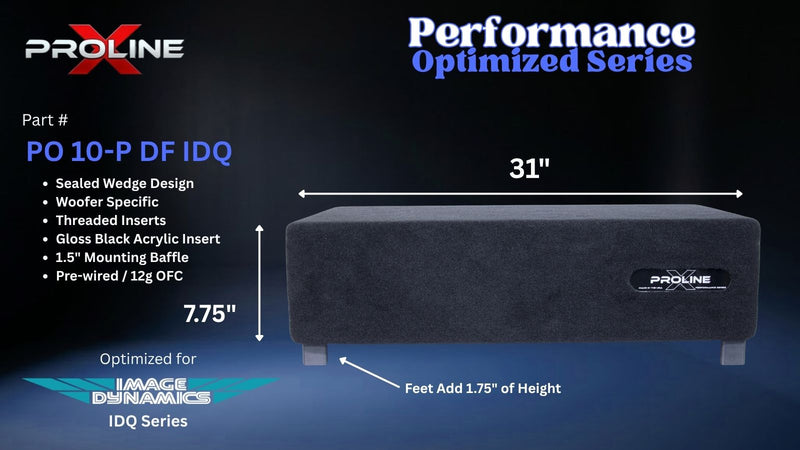 Performance Optimized Down Fire Ported 10" Enclosure | Image Dynamics IDQ10 V4