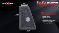 Proline X PO 10-S W GUS | Single 10" Sealed Wedge Subwoofer Enclosure | Built for ResoNix GUS-10