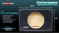 Performance Optimized Wedge Sealed 10" Audiophile Enclosure | Image Dynamics IDMAX10 V.4