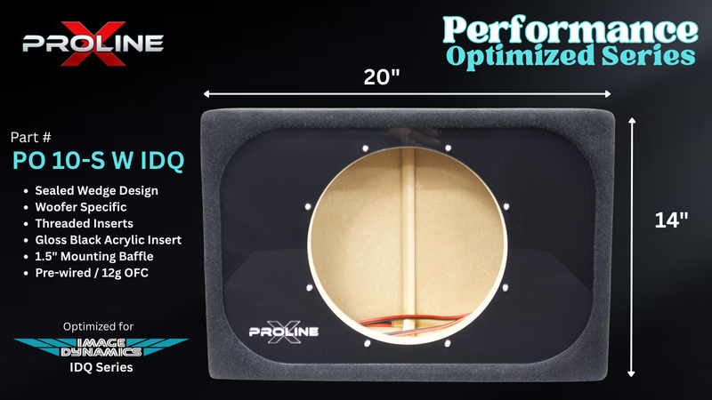 Performance Optimized Wedge Sealed 10" Enclosure | Image Dynamics IDQ 10