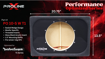 Performance Optimized Wedge Sealed 10" Enclosure | Rockford Fosgate T1D210