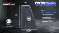 Performance Optimized Wedge Sealed 10" Enclosure | JL Audio 10TW3-D4