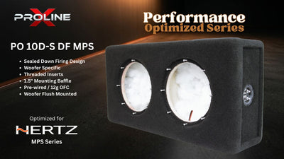 Performance Optimized Down Fire Sealed Dual 10" Enclosure | Hertz Mille Pro MPS 250