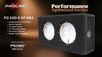 Performance Optimized Down Fire Sealed Dual 10" Enclosure | Prodigy NB3-10