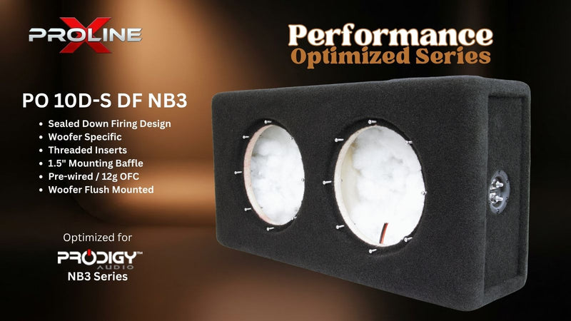 Performance Optimized Down Fire Sealed Dual 10" Enclosure | Prodigy NB3-10