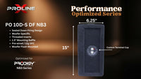 Performance Optimized Down Fire Sealed Dual 10" Enclosure | Prodigy NB3-10
