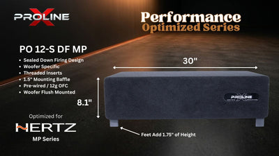 Performance Optimized Down Fire Sealed 12" Enclosure | Hertz Mille Pro MP 300
