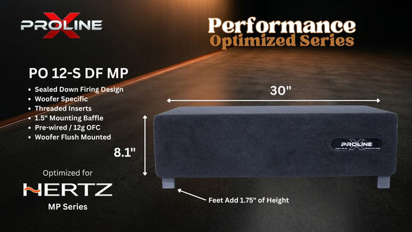 Performance Optimized Down Fire Sealed 12" Enclosure | Hertz Mille Pro MP 300