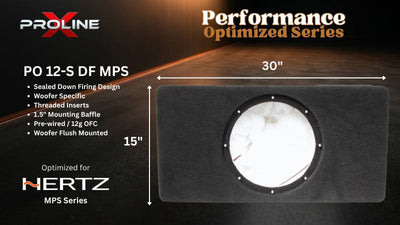 Performance Optimized Down Fire Sealed 12" Enclosure | Hertz Mille Pro MPS 300