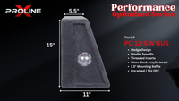 Proline X PO 12-S W GUS | Single 12" Sealed Wedge Subwoofer Enclosure | Built for ResoNix GUS-12