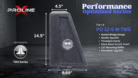 Performance Optimized Wedge Sealed 12" Enclosure | JL Audio 12TW3-D4