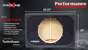 Performance Optimized Wedge Sealed 15" Enclosure | Rockford Fosgate P3D2-15