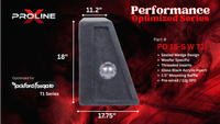 Performance Optimized Wedge Sealed 15" Enclosure | Rockford Fosgate T1D215