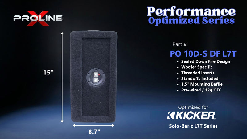 Proline X PO 10D-S DF L7T sealed down fire enclosure, end panel with recessed terminal cup, 15 by 8.7 inches.